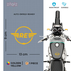 Royal Enfield RE Heritage Star Logo Sticker for Bike Tank, Side Panel & Helmet