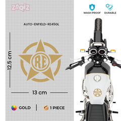 Royal Enfield RE Target Scope Logo Sticker for Bike Tank, Side Panel & Helmet