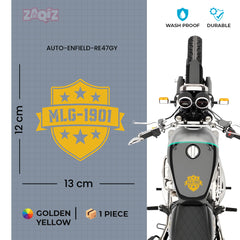 Royal Enfield MadMax Rider Logo Sticker | Biker Brotherhood Badge Decal