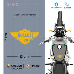 Royal Enfield Bullet 350 Winged Badge Sticker | Motorcycle Tank, Side Panel & Helmet Decal