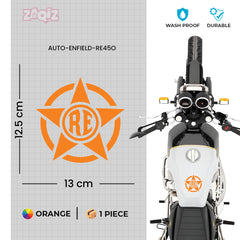Royal Enfield RE Target Scope Logo Sticker for Bike Tank, Side Panel & Helmet