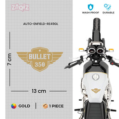 Royal Enfield Bullet 500 Winged Logo Sticker | Classic Motorcycle Badge Decal