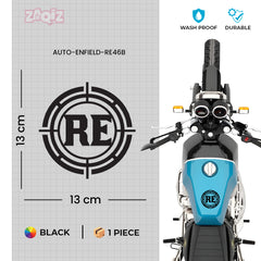 Royal Enfield Heritage Shield MLG-1901 Logo Sticker | Vintage Army Style Decal