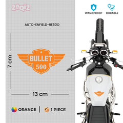 Royal Enfield Bullet 350 Winged Badge Sticker | Motorcycle Tank, Side Panel & Helmet Decal