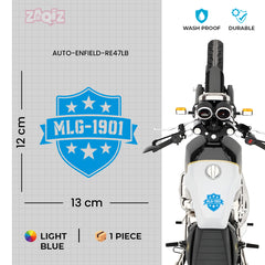 Royal Enfield MadMax Rider Logo Sticker | Biker Brotherhood Badge Decal