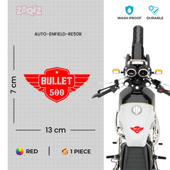 Royal Enfield Bullet 350 Winged Badge Sticker | Motorcycle Tank, Side Panel & Helmet Decal