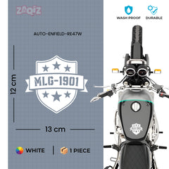 Royal Enfield MadMax Rider Logo Sticker | Biker Brotherhood Badge Decal