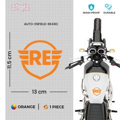 Royal Enfield RE Wings Logo Sticker for Bike Tank, Side Panel & Helmet