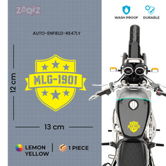 Royal Enfield MadMax Rider Logo Sticker | Biker Brotherhood Badge Decal