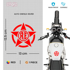 Royal Enfield RE Target Scope Logo Sticker for Bike Tank, Side Panel & Helmet