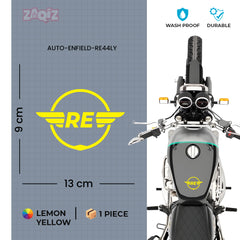 Royal Enfield RE Heritage Star Logo Sticker for Bike Tank, Side Panel & Helmet