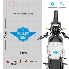 Burning Skull Sticker Compatible for Royal Enfield Bullet