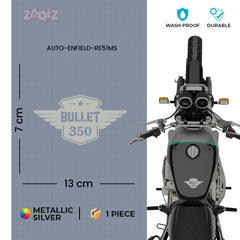 Burning Skull Sticker Compatible for Royal Enfield Bullet