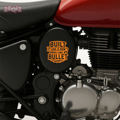 Built Like a Gun Goes Like a Bullet Vinyl Decal for Royal Enfield Bullet 350