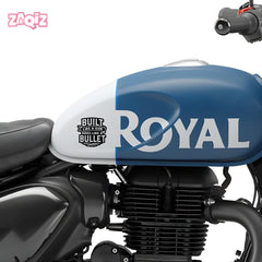 Built Like a Gun Goes Like a Bullet Vinyl Decal for Royal Enfield Bullet 350