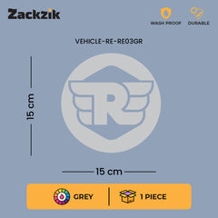 Vintage Winged R Logo Sticker Compatible for Royal Enfield Bikes