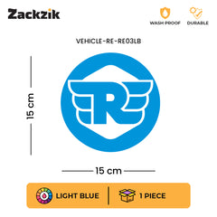 Vintage Winged R Logo Sticker Compatible for Royal Enfield Bikes