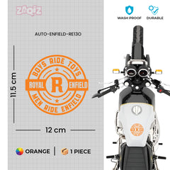 Elegant Royal Enfield Decal for Riders