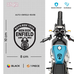 Boys Ride Toys Men Ride Enfield Sticker for Royal Enfield Bullet 350 & 550