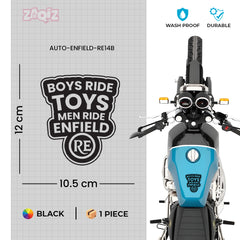 Bold Royal Enfield Nameplate Sticker