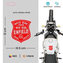 Iconic Royal Enfield Adventure Emblem Decal