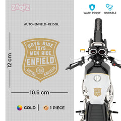 Iconic Royal Enfield Adventure Emblem Decal