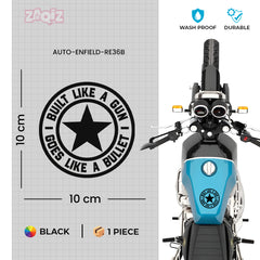 Boys Ride Toys Men Ride Enfield Sticker for Royal Enfield Bullet 350 & 550