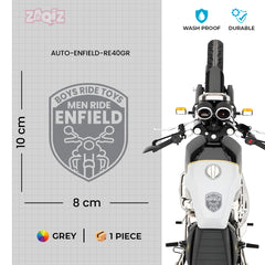 Royal Enfield RE Heritage Star Logo Sticker – Vintage Bike Tank & Side Panel Decal