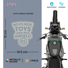 Bold Royal Enfield Nameplate Sticker