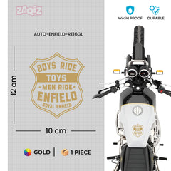 Classic Ride Royal Enfield Bike Sticker