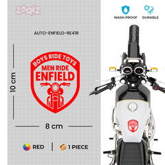 Boys Ride Toys Men Ride Enfield Sticker for Royal Enfield Bullet 350 & 550