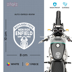 Boys Ride Toys Men Ride Enfield Sticker for Royal Enfield Bullet 350 & 550