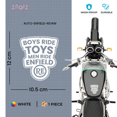 Bold Royal Enfield Nameplate Sticker