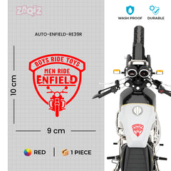 Inferno Skull Sticker Compatible with Royal Enfield Bullet & Helmet