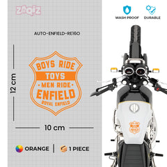 Classic Ride Royal Enfield Bike Sticker