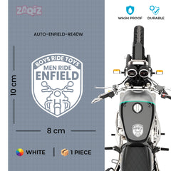 Royal Enfield RE Heritage Star Logo Sticker – Vintage Bike Tank & Side Panel Decal