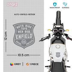 Iconic Royal Enfield Adventure Emblem Decal