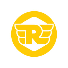 Vintage Winged R Logo Sticker Compatible for Royal Enfield Bikes