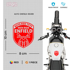 Royal Enfield RE Heritage Star Logo Sticker – Vintage Bike Tank & Side Panel Decal