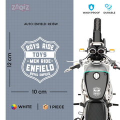 Classic Ride Royal Enfield Bike Sticker