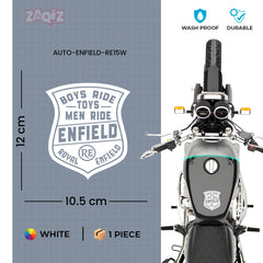 Iconic Royal Enfield Adventure Emblem Decal