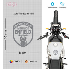 Boys Ride Toys Men Ride Enfield Sticker for Royal Enfield Bullet 350 & 550