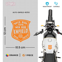 Iconic Royal Enfield Adventure Emblem Decal