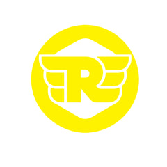 Vintage Winged R Logo Sticker Compatible for Royal Enfield Bikes