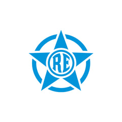 Royal Enfield RE Target Scope Logo Sticker for Bike Tank, Side Panel & Helmet