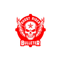 Flaming Skull Sticker Compatible with Royal Enfield Bullet Bikes