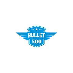Built Like a Gun Goes Like a Bullet Round Star Sticker for Royal Enfield Bike