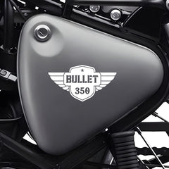 Royal Enfield Bullet 500 Winged Logo Sticker | Classic Motorcycle Badge Decal
