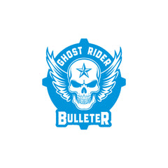 Flaming Skull Sticker Compatible with Royal Enfield Bullet Bikes