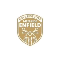 Royal Enfield RE Heritage Star Logo Sticker – Vintage Bike Tank & Side Panel Decal